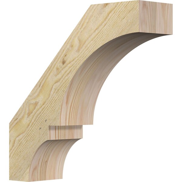 Ekena Millwork 4"W x 14"D x 14"H Balboa Rough Sawn Knee Brace, Douglas Fir BRC04X14X14BOA00RDF - main